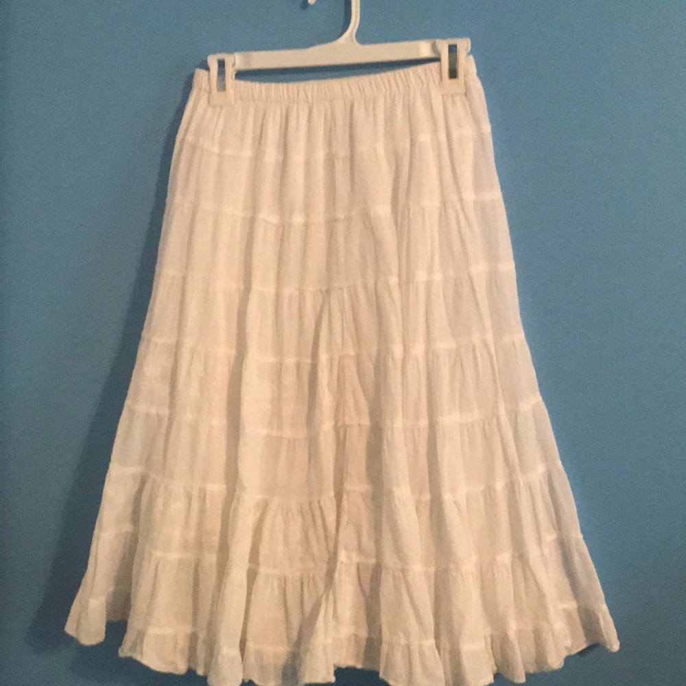 White skirt